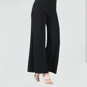 Clara Sunwoo Signature Palazzo Pant Size M Black Flowy Stretch